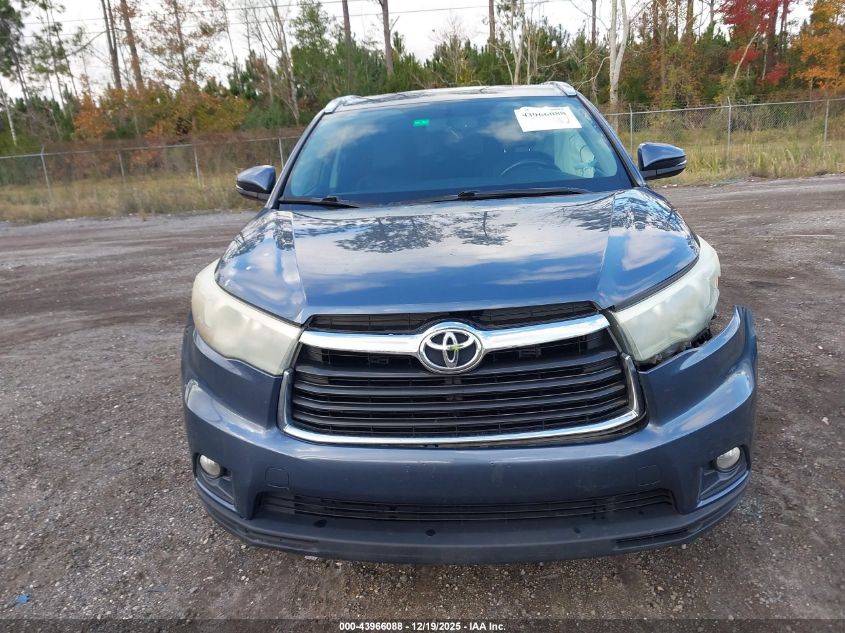 2015 Toyota Highlander Xle V6 VIN: 5TDKKRFHXFS107759 Lot: 43966088