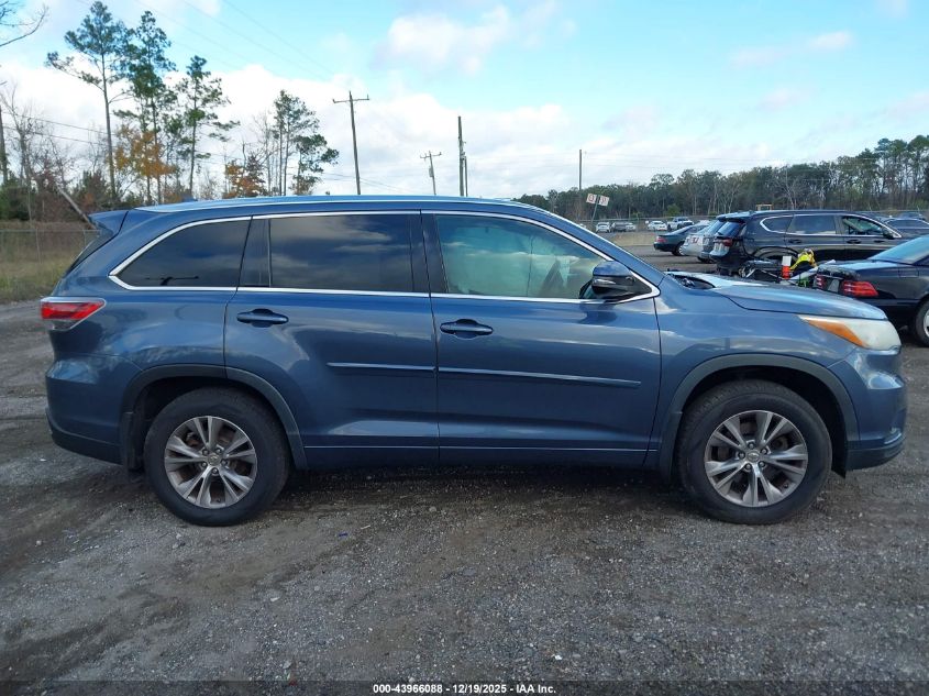2015 Toyota Highlander Xle V6 VIN: 5TDKKRFHXFS107759 Lot: 43966088