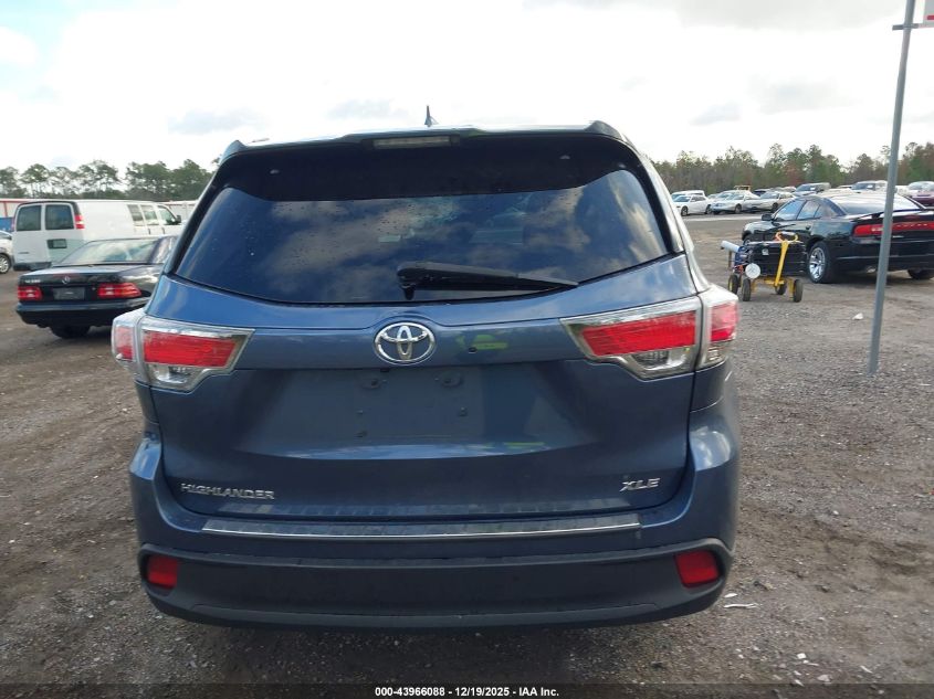 2015 Toyota Highlander Xle V6 VIN: 5TDKKRFHXFS107759 Lot: 43966088