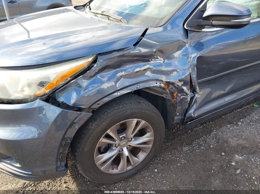 2015 Toyota Highlander Xle V6 VIN: 5TDKKRFHXFS107759 Lot: 43966088