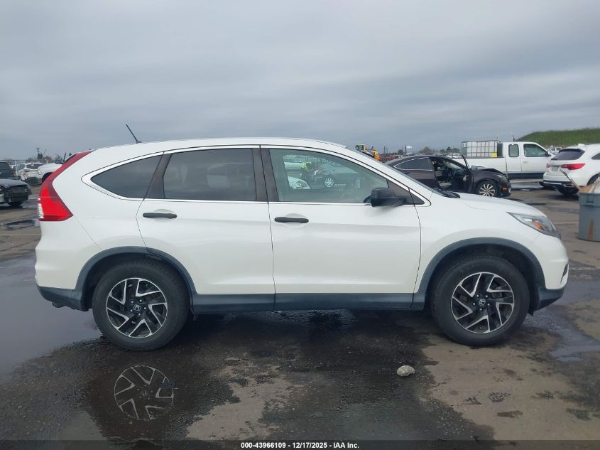 2016 Honda Cr-V Se VIN: 5J6RM4H40GL073091 Lot: 43966109