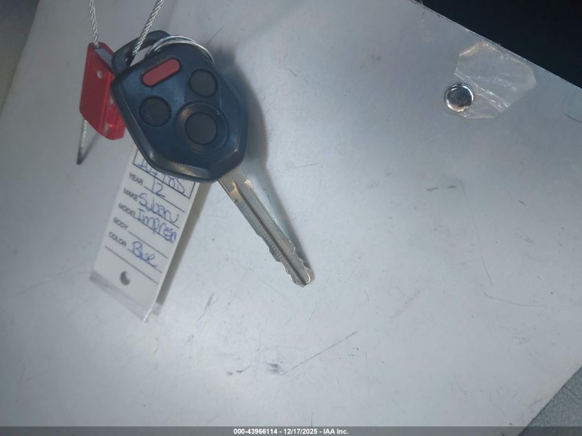 2012 Subaru Impreza 2.0I Sport Limited VIN: JF1GPAS66CH217551 Lot: 43966114