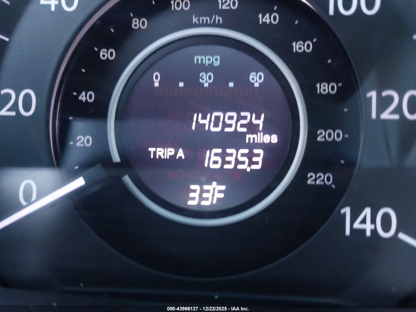 2012 Honda Cr-V Ex-L VIN: 5J6RM4H75CL011917 Lot: 43966127