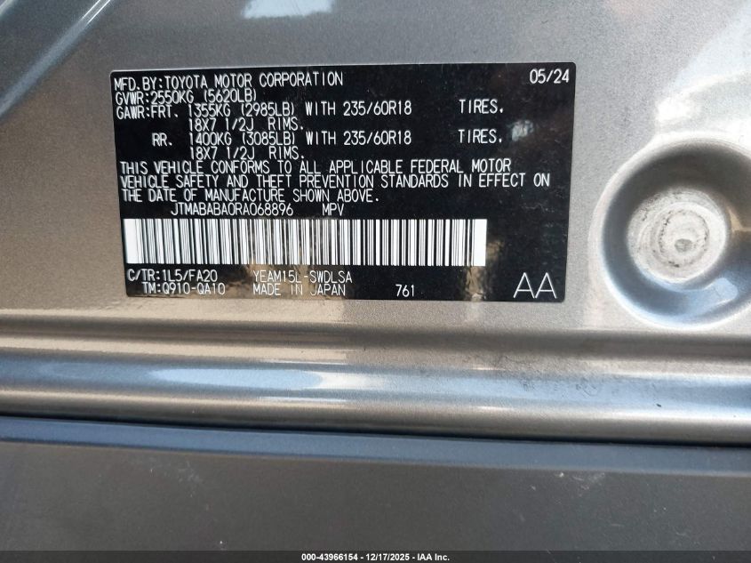 2024 Subaru Solterra Premium VIN: JTMABABA0RA068896 Lot: 43966154