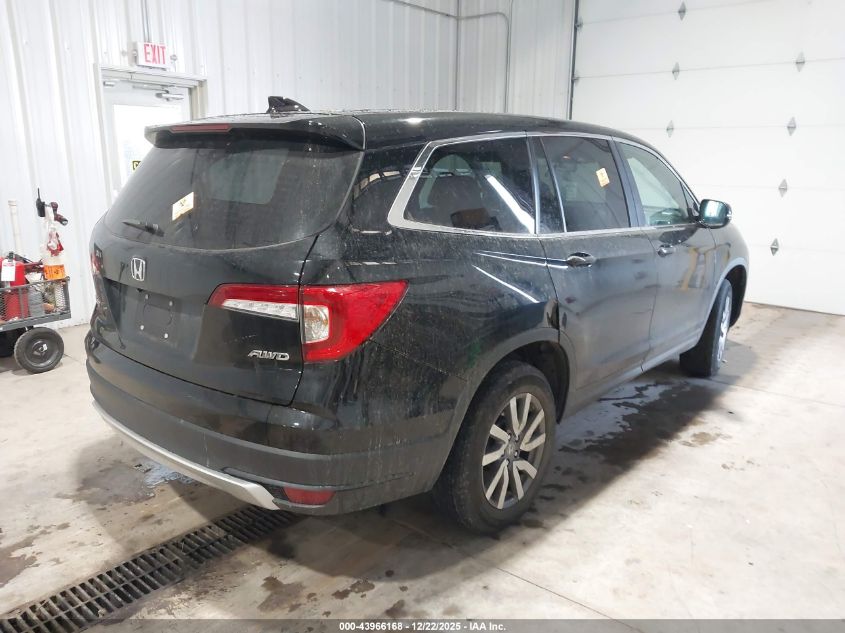 2019 Honda Pilot Ex-L VIN: 5FNYF6H54KB098359 Lot: 43966168