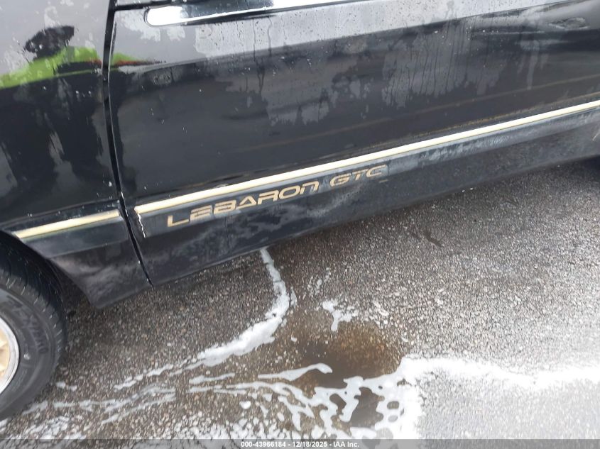 1994 Chrysler Lebaron Gtc/Lx VIN: 1C3EU4530RF280232 Lot: 43966184