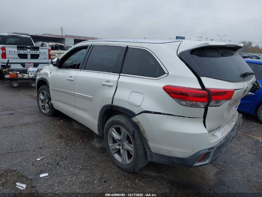 2019 Toyota Highlander Limited VIN: 5TDYZRFH2KS309849 Lot: 43966190