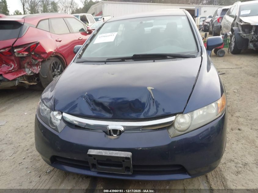 2007 Honda Civic Lx VIN: 1HGFA16587L116606 Lot: 43966193