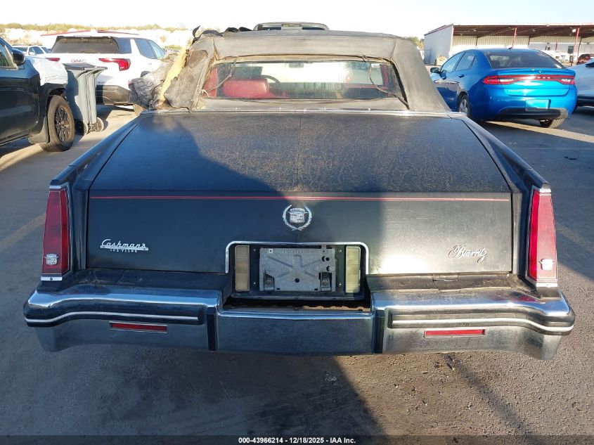 1985 Cadillac Eldorado Biarritz VIN: 1G6EL6789FE654280 Lot: 43966214