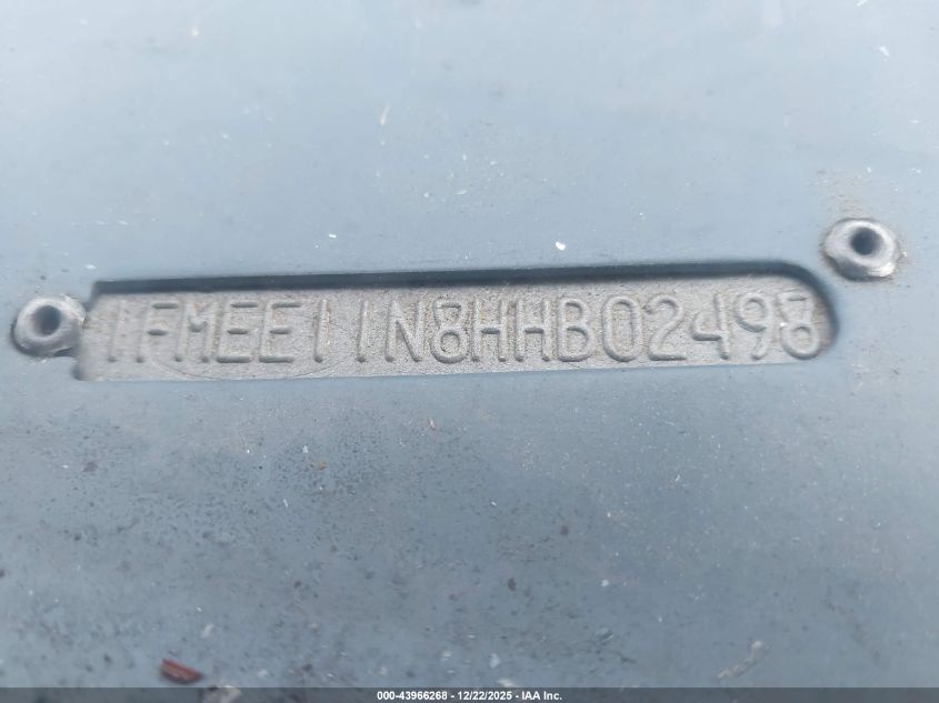 1987 Ford Econoline E150 VIN: 1FMEE11N8HHB02498 Lot: 43966268