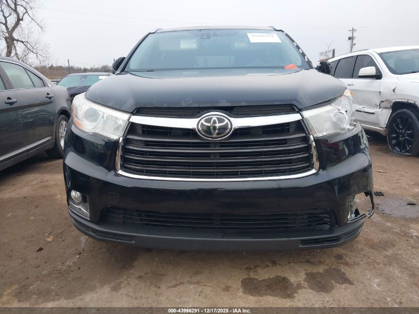 2014 Toyota Highlander Limited Platinum V6 VIN: 5TDYKRFH8ES029197 Lot: 43966291