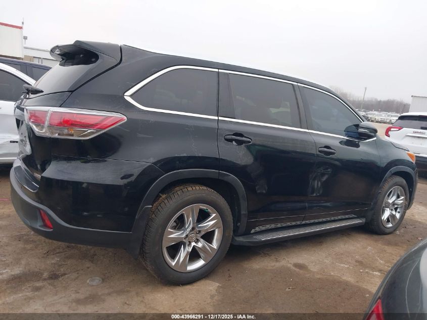 2014 Toyota Highlander Limited Platinum V6 VIN: 5TDYKRFH8ES029197 Lot: 43966291