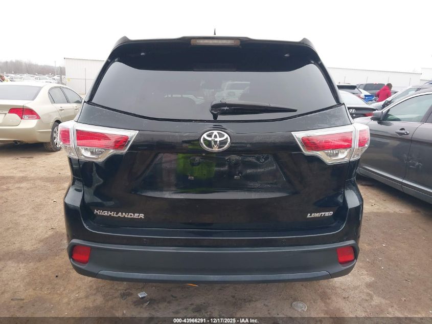 2014 Toyota Highlander Limited Platinum V6 VIN: 5TDYKRFH8ES029197 Lot: 43966291