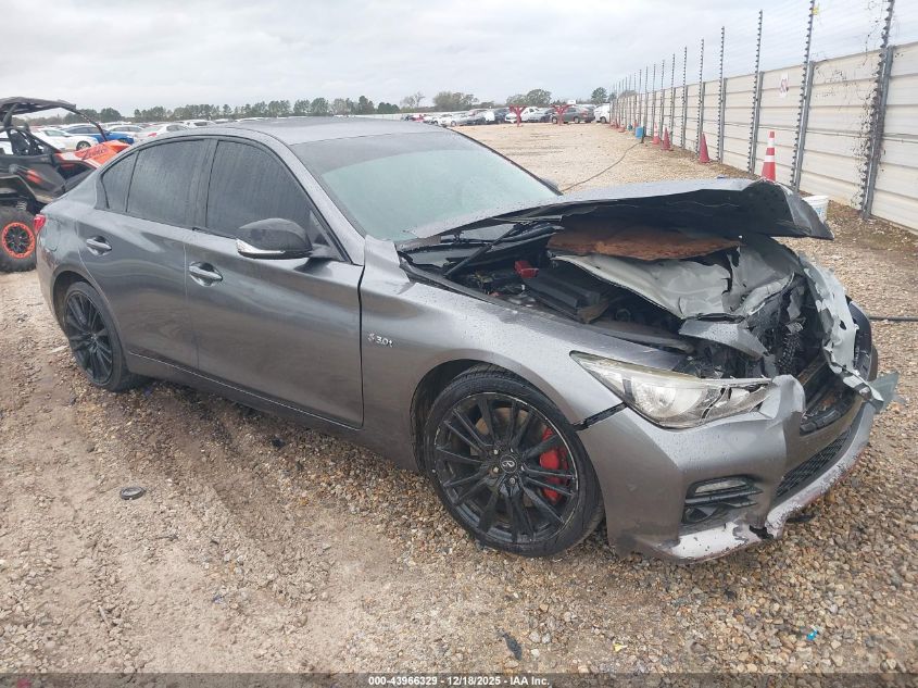 2016 Infiniti Q50 3.0T Red Sport 400 VIN: JN1FV7AP8GM420076 Lot: 43966329