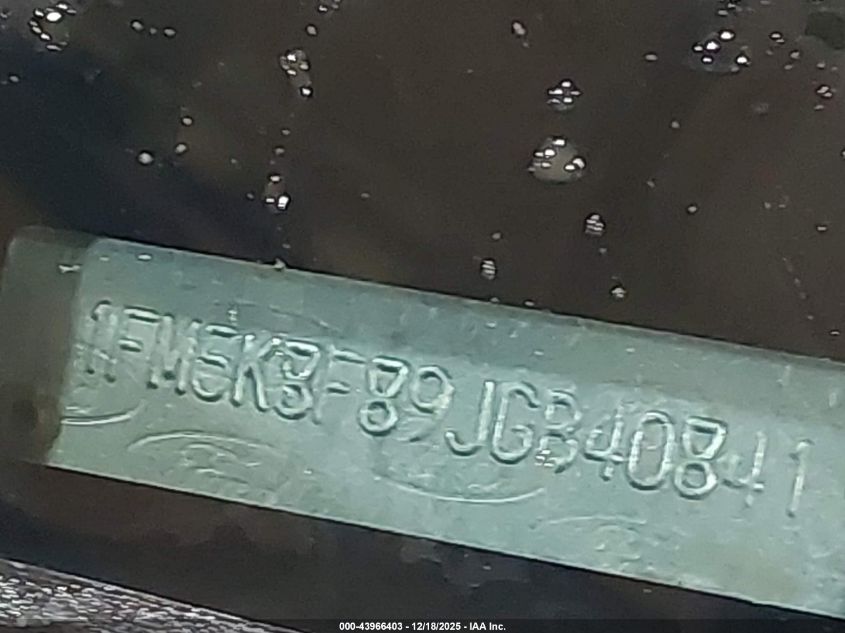 2018 Ford Explorer Limited VIN: 1FM5K8F89JGB40841 Lot: 43966403