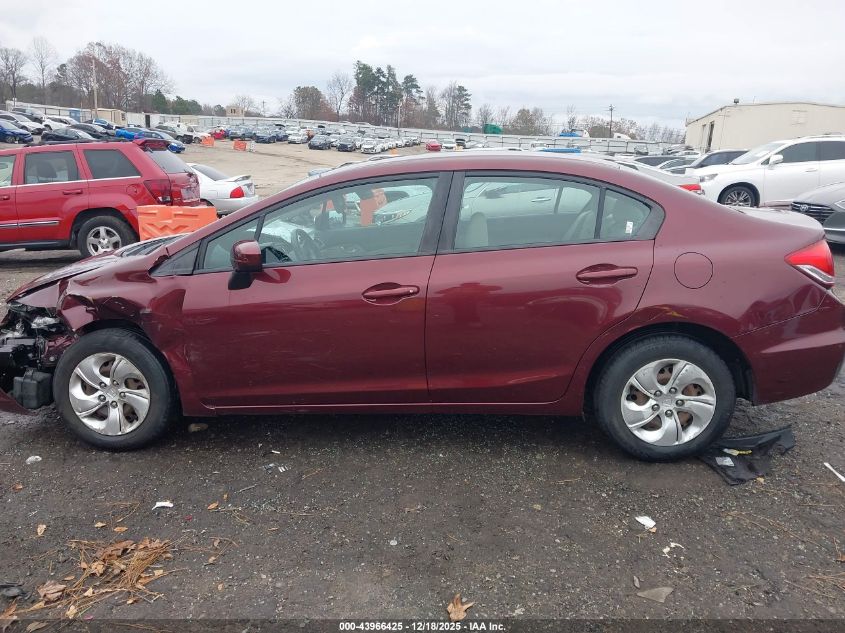 2015 Honda Civic Lx VIN: 19XFB2F54FE264535 Lot: 43966425