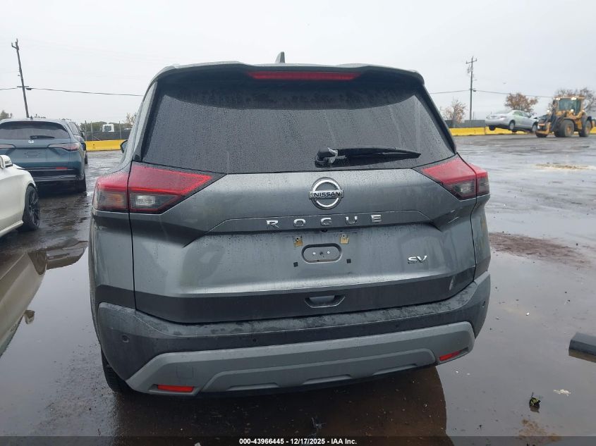 2021 Nissan Rogue Sv Fwd VIN: 5N1AT3BA7MC684256 Lot: 43966445