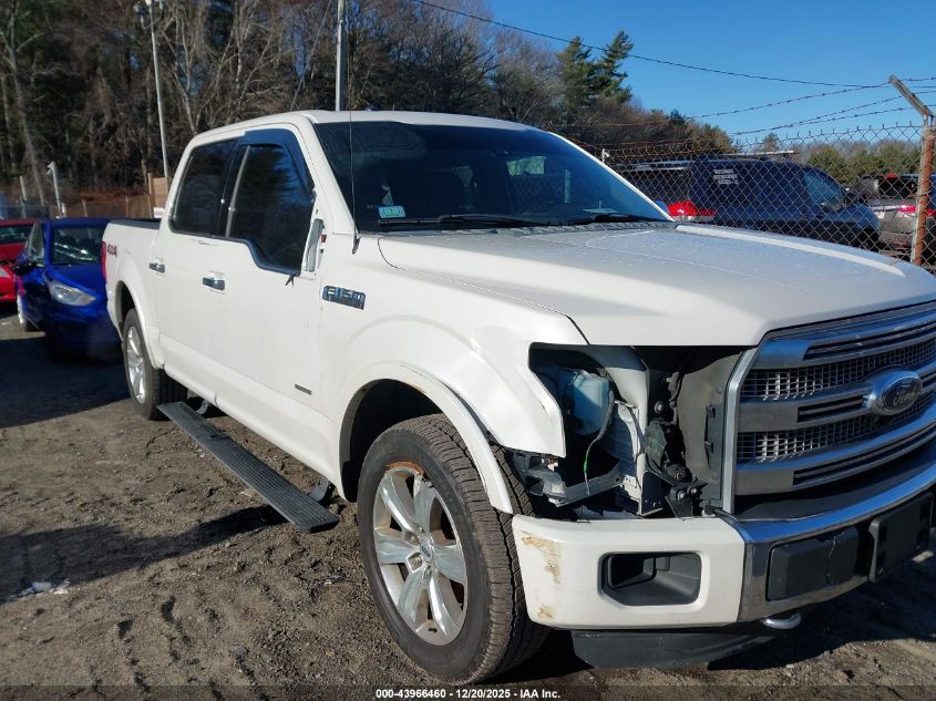 2015 Ford F-150 Platinum VIN: 1FTEW1EF2FFA07836 Lot: 43966460
