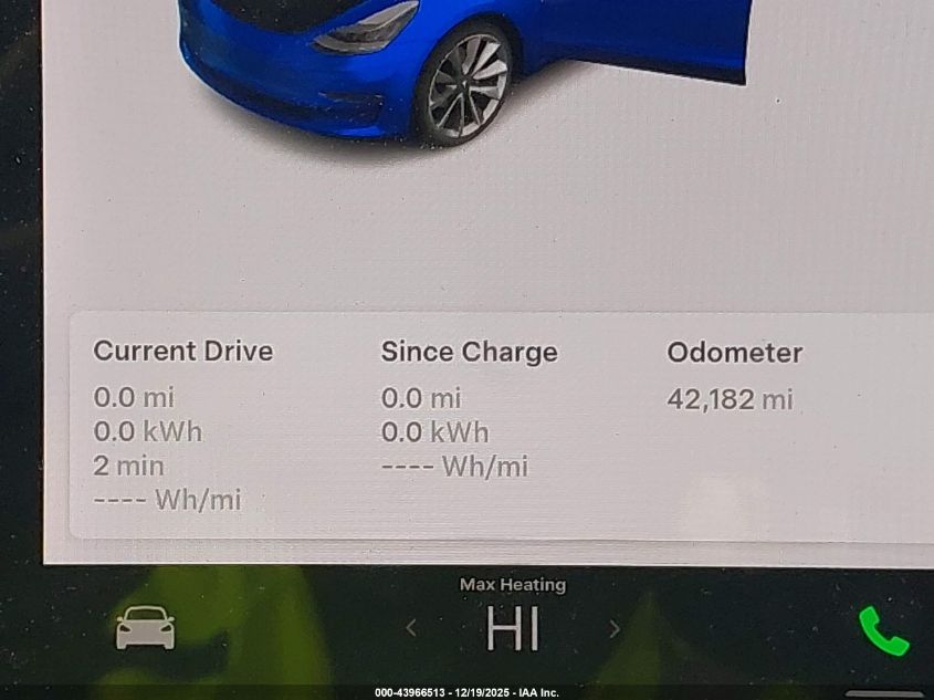 2019 Tesla Model 3 Long Range/Performance VIN: 5YJ3E1EB0KF408596 Lot: 43966513