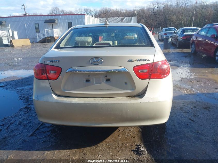2010 Hyundai Elantra Gls VIN: KMHDU4AD1AU195109 Lot: 43966525