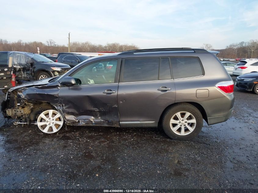 2012 Toyota Highlander Se V6 VIN: 5TDBK3EHXCS121798 Lot: 43966590