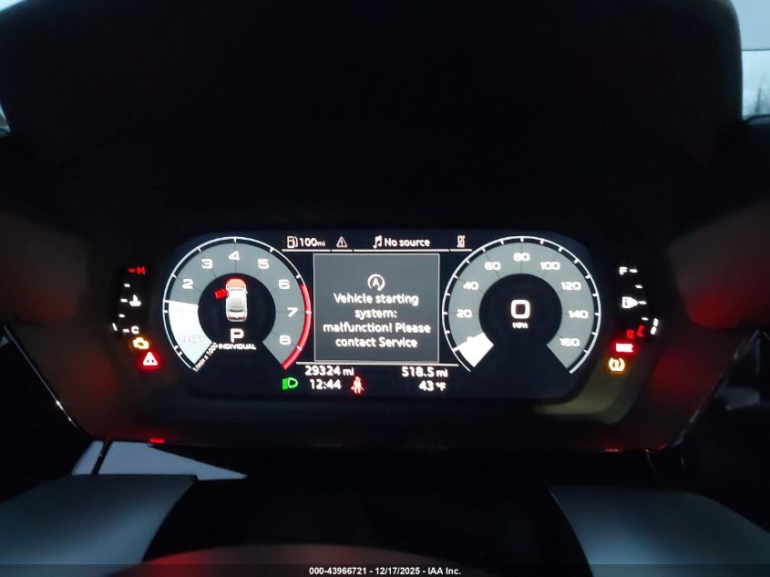 2024 Audi A3 Premium 40 Tfsi Front-Wheel Drive S Tronic VIN: WAUAUDGY7RA112505 Lot: 43966721