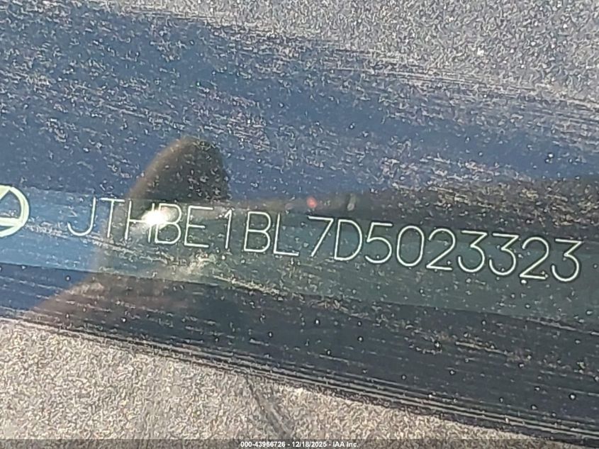 2013 Lexus Gs 350 VIN: JTHBE1BL7D5023323 Lot: 43966726