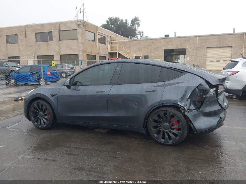 2023 Tesla Model Y Performance Dual Motor All-Wheel Drive VIN: 7SAYGDEF5PF947682 Lot: 43966768
