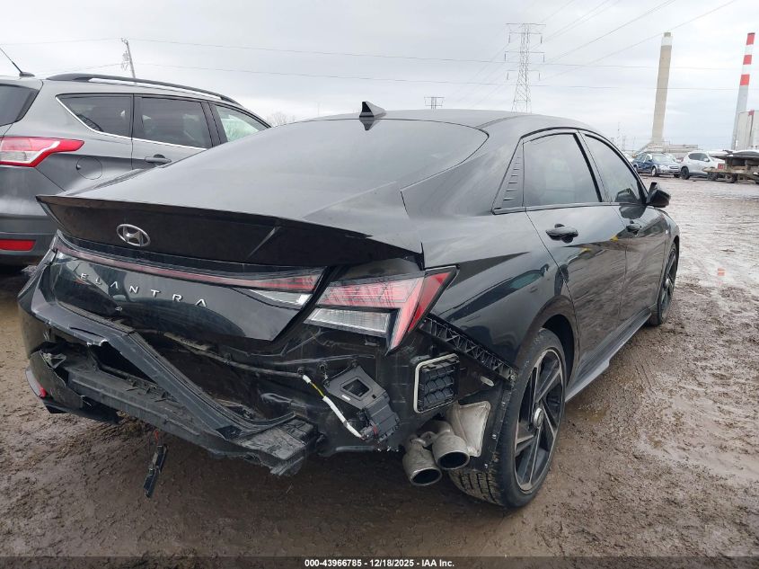 2022 Hyundai Elantra N Line VIN: KMHLR4AF6NU362455 Lot: 43966785