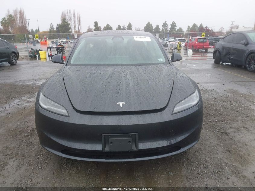 2025 Tesla Model 3 Long Range Rear-Wheel Drive/Standard Rear-Wheel Drive VIN: 5YJ3E1EA1SF039495 Lot: 43966816