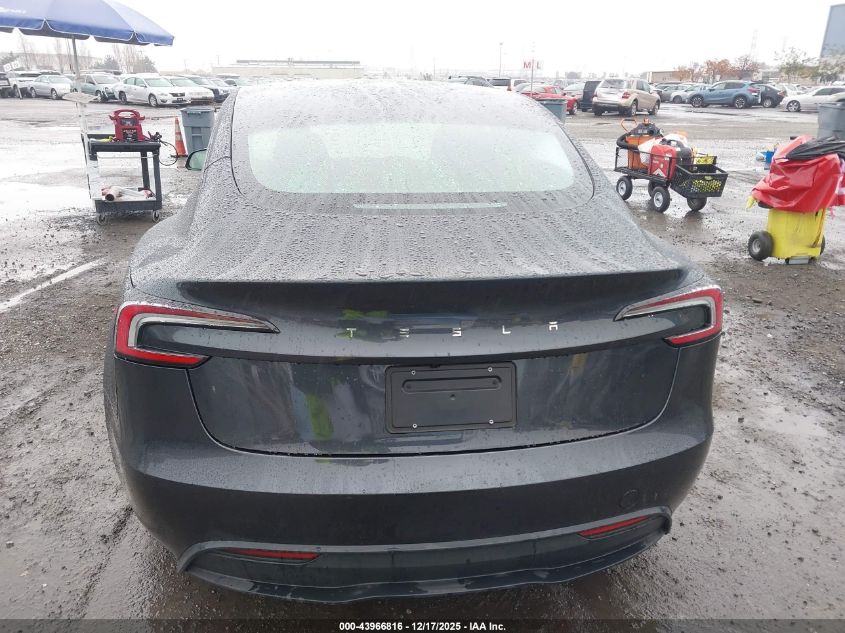 2025 Tesla Model 3 Long Range Rear-Wheel Drive/Standard Rear-Wheel Drive VIN: 5YJ3E1EA1SF039495 Lot: 43966816
