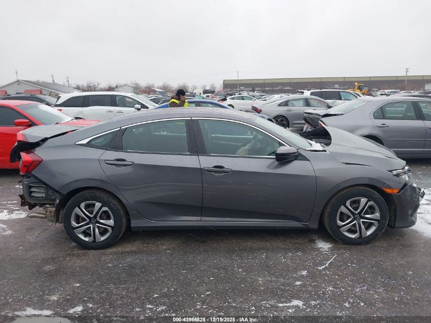 2018 Honda Civic Lx VIN: 19XFC2F52JE032389 Lot: 43966828