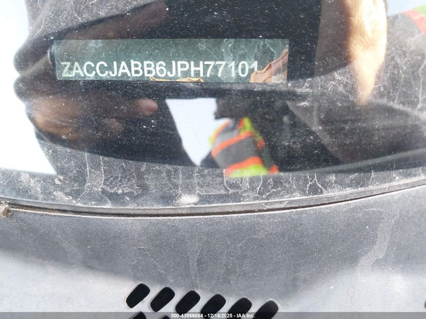 2018 Jeep Renegade Latitude Fwd VIN: ZACCJABB6JPH77101 Lot: 43966864