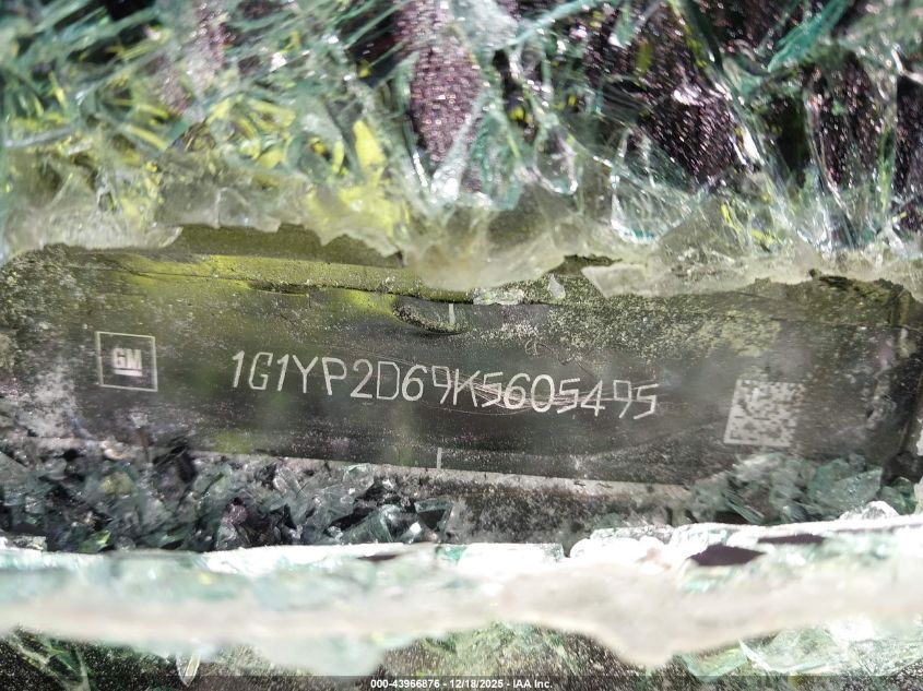 2019 Chevrolet Corvette Z06 VIN: 1G1YP2D69K5605495 Lot: 43966876