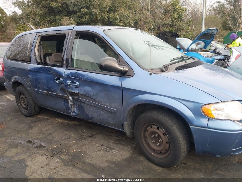 2007 Chrysler Town & Country Lx VIN: 2A4GP44R57R266344 Lot: 43966894
