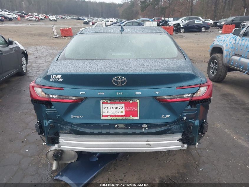 2026 Toyota Camry Le VIN: 4T1DAACK6TU243581 Lot: 43966922