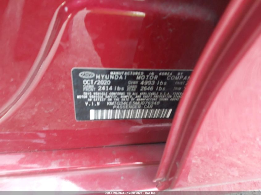 2021 Genesis G70 3.3T Awd VIN: KMTG34LE5MU076348 Lot: 43966934