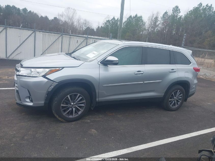 2019 Toyota Highlander Xle VIN: 5TDKZRFH6KS552635 Lot: 43966967