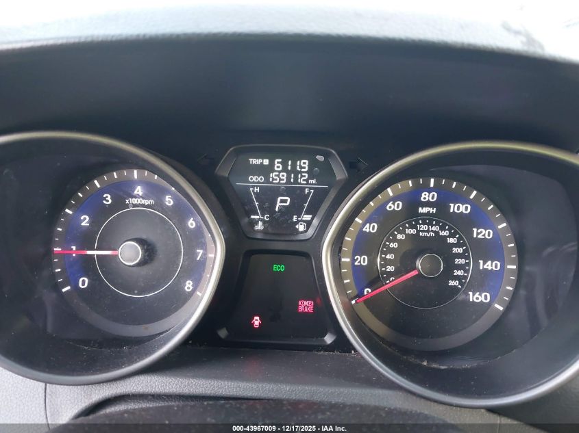 2013 Hyundai Elantra Limited VIN: 5NPDH4AE9DH304562 Lot: 43967009