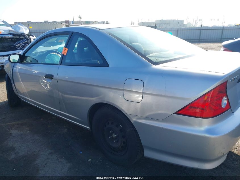 2005 Honda Civic Vp VIN: 1HGEM22165L039582 Lot: 43967014