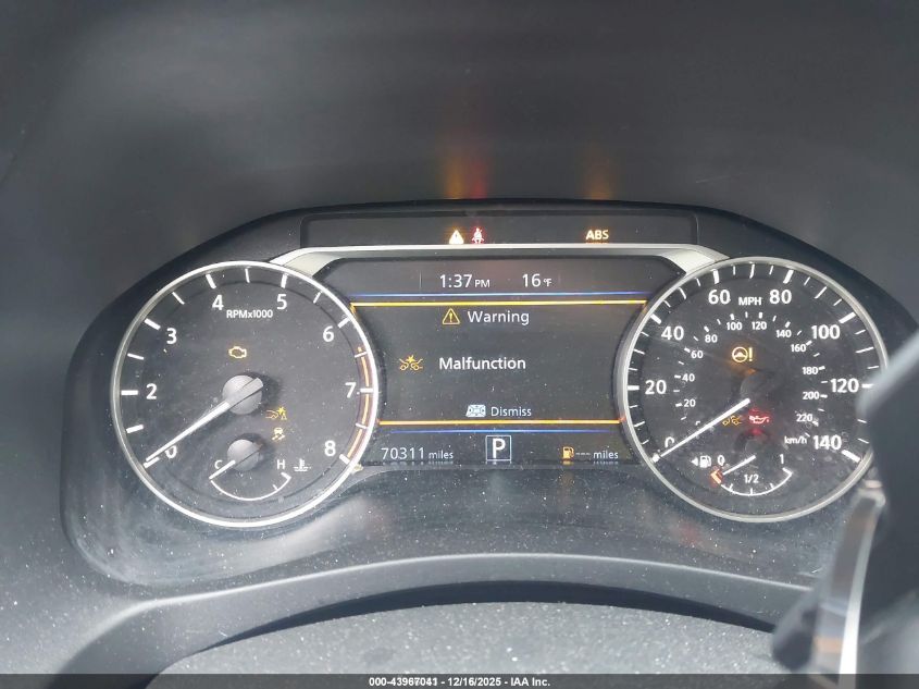 2022 Nissan Altima Sr Fwd VIN: 1N4BL4CV5NN333843 Lot: 43967041