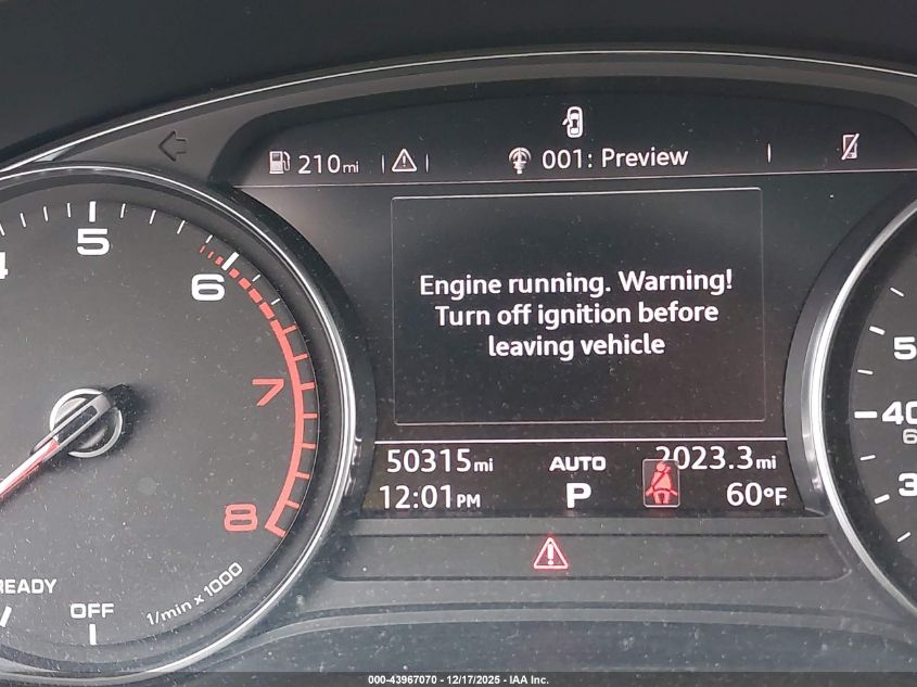 2020 Audi Q5 Premium 45 Tfsi Quattro S Tronic VIN: WA1ANAFY1L2073518 Lot: 43967070