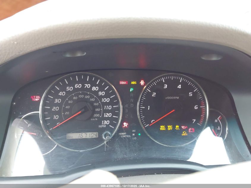 2005 Lexus Gx 470 VIN: JTJBT20X050071258 Lot: 43967105