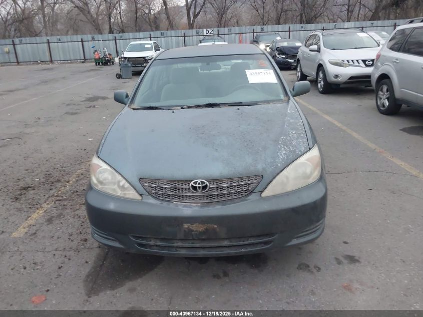2002 Toyota Camry Le V6 VIN: 4T1BF32K72U540699 Lot: 43967134