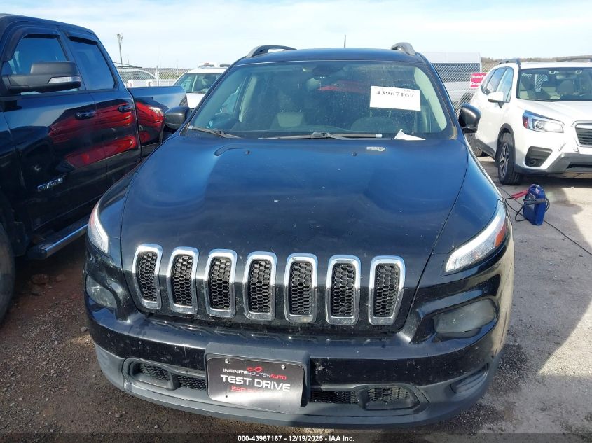 2016 Jeep Cherokee Sport VIN: 1C4PJLAB4GW177350 Lot: 43967167