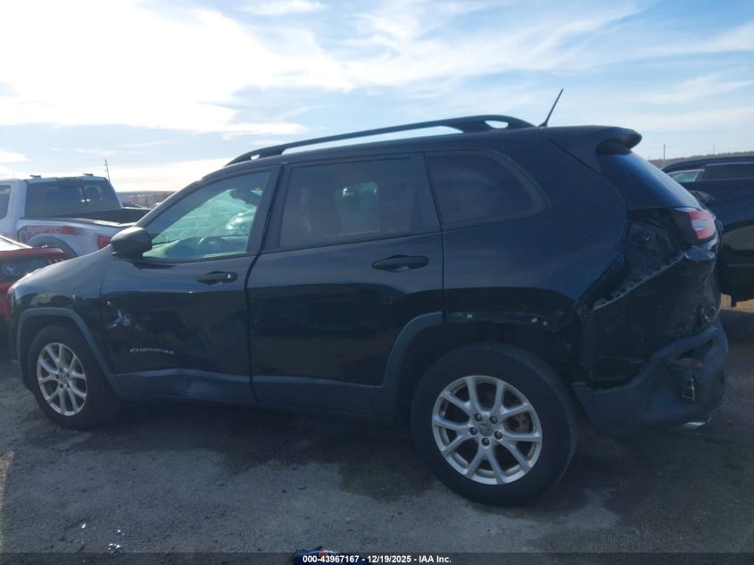 2016 Jeep Cherokee Sport VIN: 1C4PJLAB4GW177350 Lot: 43967167