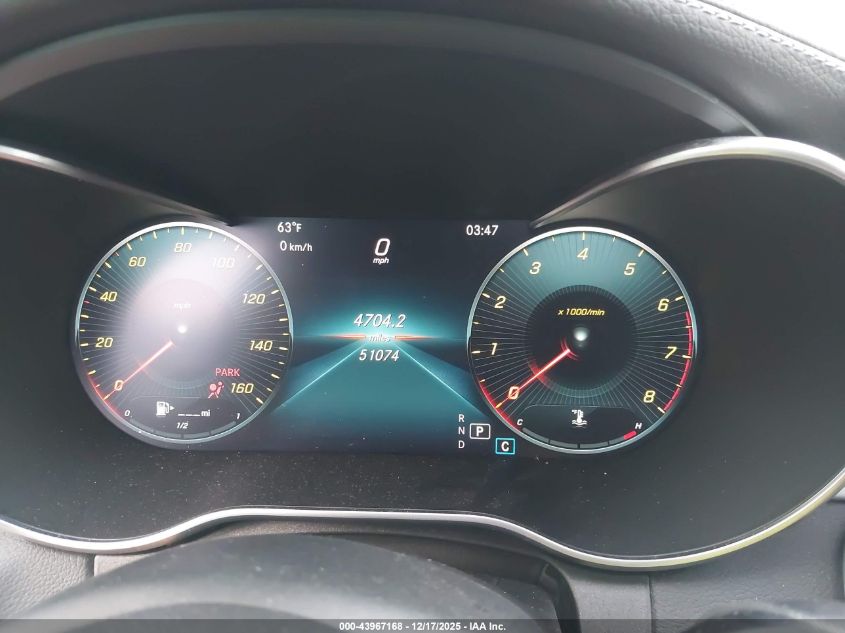 2019 Mercedes-Benz C 300 VIN: 55SWF8DB6KU322647 Lot: 43967168