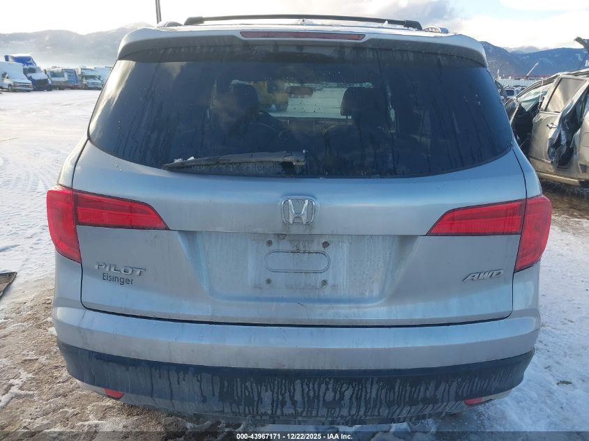 2016 Honda Pilot Ex-L VIN: 5FNYF6H80GB023210 Lot: 43967171