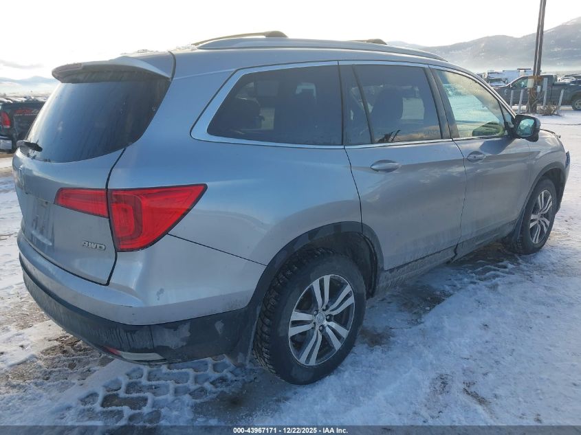 2016 Honda Pilot Ex-L VIN: 5FNYF6H80GB023210 Lot: 43967171