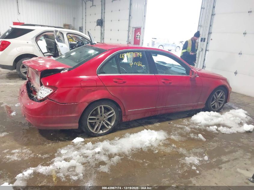 2014 Mercedes-Benz C 300 Sport 4Matic VIN: WDDGF8ABXER314615 Lot: 43967174